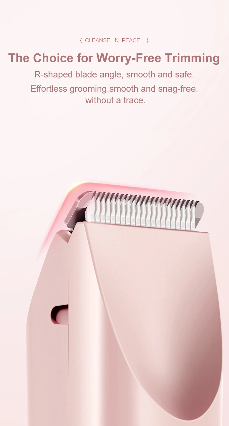 Bikini Trimmer for Women, Electric Shaver and Razor Rechargeable 2-in-1 Body and Facial Epilator