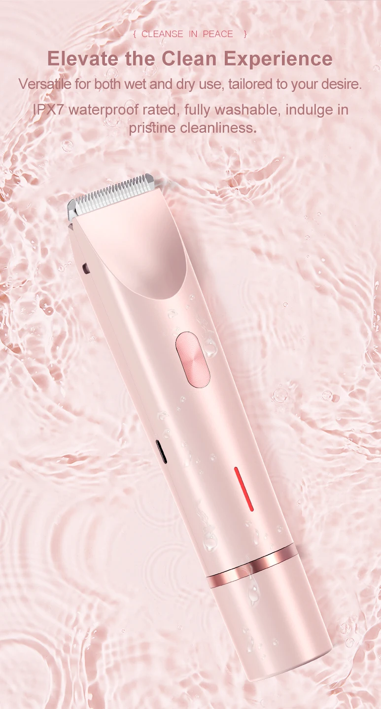 Bikini Trimmer for Women, Electric Shaver and Razor Rechargeable 2-in-1 Body and Facial Epilator
